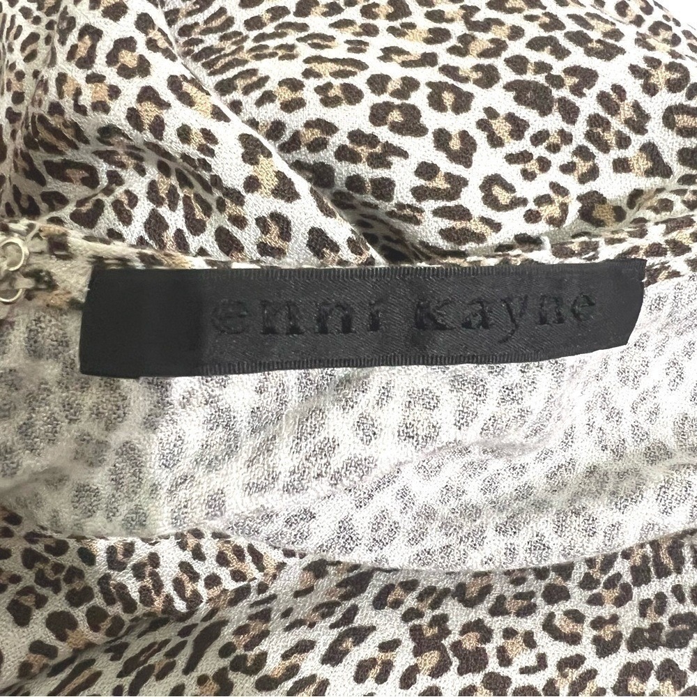 Jenni Kayne Leopard Print Viscose Shift T-Shirt Dress Size M - Picture 5 of 13